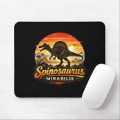 Grappige retro spinosaurus dinosaurus spinosaurus muismat (Met muis)
