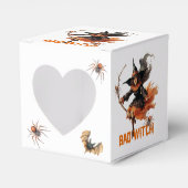 Grappige retro spooky Halloween basic slechte heks Bedankdoosjes (Voorkant Zijde)