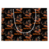 Grappige retro spooky Halloween basic slechte heks Groot Cadeauzakje (Voorkant)