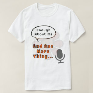 Grappige retro-spreker genoeg over mij, en nog een t-shirt