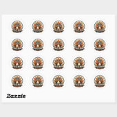 Grappige Retro Turkije Sticker (Vel)