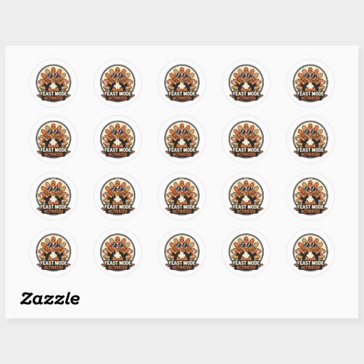 Grappige Retro Turkije Sticker (Vel)
