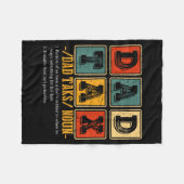 Grappige Retro Vader Belasting Definitie Daddy Pap Fleece Deken (Voorkant (Horizontaal))