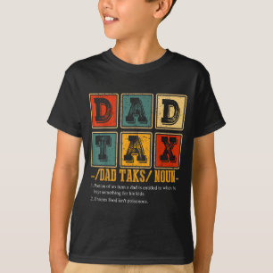 Grappige Retro Vader Belasting Definitie Daddy Pap T-shirt