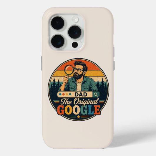 Grappige Retro Vaderdag iPhone Hoes (Achterkant)