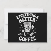 Grappige Retro Vintage Koffie Mannen of Vrouwen Ko (Achterkant)