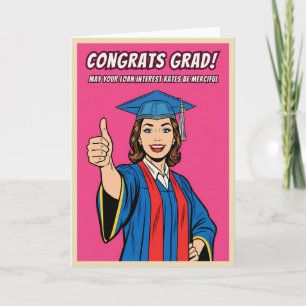 Grappige Retro Vintage Universiteit Afstudeer Pop Kaart