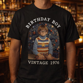 Grappige Retro Vintage Verjaardag Jongen Volwassen T-shirt