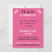 GRAPPIGE RETRO VROUW aangepaste uitnodigingen (Achterkant)