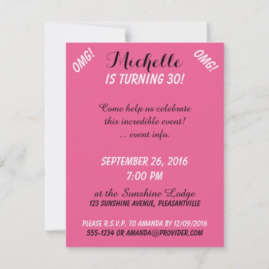 GRAPPIGE RETRO VROUW aangepaste uitnodigingen (Achterkant)