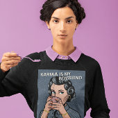 GRAPPIGE RETRO VROUW HUISVROUW KOFFIE T-SHIRTS