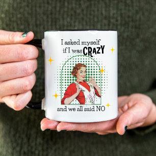 Grappige  Retro Vrouw Koffie Mok