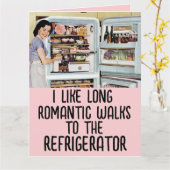GRAPPIGE RETRO VROUW VALENTIJNSDAG KAARTEN (Gele Bloem)