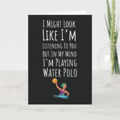 Grappige Retro Water Polo Kaarten Coach Speler Spo (Voorkant)
