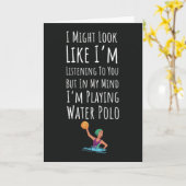 Grappige Retro Water Polo Kaarten Coach Speler Spo (Gele Bloem)