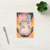 Grappige Retro Zomer Kat Vakantie Post-it® Notes (Kantoor)