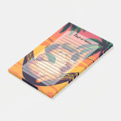 Grappige Retro Zomer Kat Vakantie Post-it® Notes (Schuin)