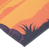 Grappige Retro Zomer Kat Vakantie Tafelkleed (Gekanteld)