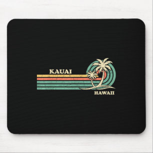 Grappige Retro Zomervakantie Hawaii Kauai B Muismat