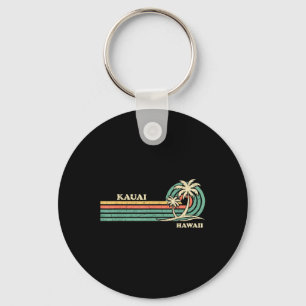 Grappige  Retro Zomervakantie Hawaii Kauai B Sleutelhanger