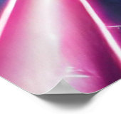 Grappige reuzenkat en dinosaurussen in de ruimte poster (Hoek)