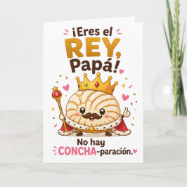 Grappige Rey Concha Vader Tweetalige Vaderdagkaart Kaart