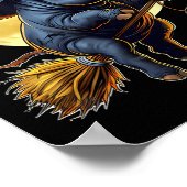 Grappige Rhino Witch Pet Pompoen Halloween Kostuum Poster (Hoek)