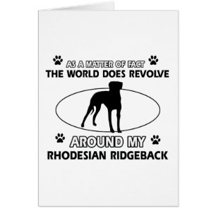 grappige RHODESIAN RIDGEBACK-design