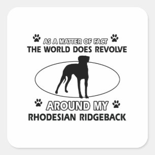 grappige RHODESIAN RIDGEBACK-design Vierkante Sticker