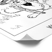 Grappige Rick London Veldmuis Comic Poster (Hoek)