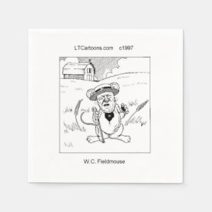 Grappige Rick London Veldmuis Comic Servet