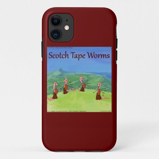Grappige Rick London Worms uit Schotland Case-Mate iPhone Case (Achterkant)