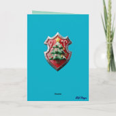 Grappige Ridder Voor Kerstmis Kaart (Achterkant)