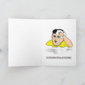 grappige rijbewijs felicitaties kaart (Binnen)