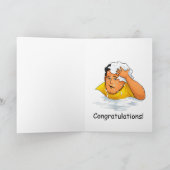 grappige rijbewijs felicitaties kaart (Binnen)