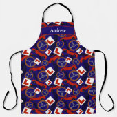 Grappige rijinstructeur gepersonaliseerd schort (Voorkant)