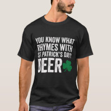 Grappige rijmwoorden met St. Patrick's Day biergra