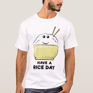 Grappige Rijst Ontwerp T-shirt