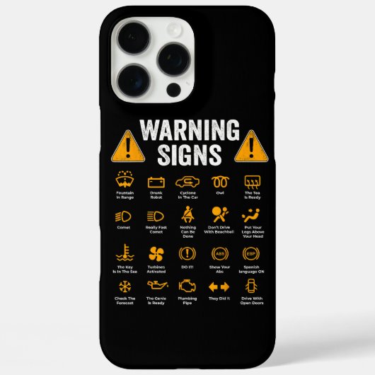 Grappige rijwaarschuwingstekens 101 Automechanic C Case-Mate iPhone Case (Achterkant)