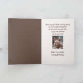 Grappige rimpels ouderdom over de heuvel kat dier kaart (Binnen)