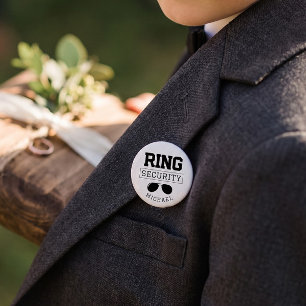 Grappige Ringbeveiliging Huwelijksgunst Kind Ronde Button 3,2 Cm