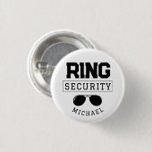 Grappige Ringbeveiliging Huwelijksgunst Kind Ronde Button 3,2 Cm (Voorkant /achterkant)