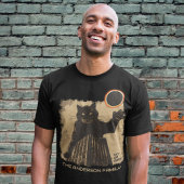 Grappige ringvormige zonsverduistering Cat Oktober T-shirt