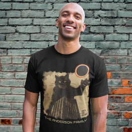 Grappige ringvormige zonsverduistering kat 2 oktob t-shirt