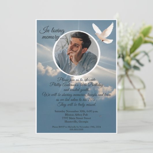 Grappige RIP Jeugd 30e verjaardag partij begrafeni Kaart (Staand voorkant)