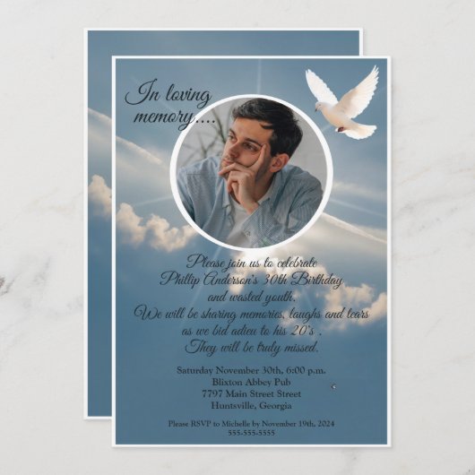 Grappige RIP Jeugd 30e verjaardag partij begrafeni Kaart (Voorkant / Achterkant)