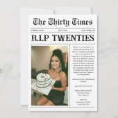 Grappige RIP Twintiger Krant 30e Verjaardag Kaart (Voorkant)