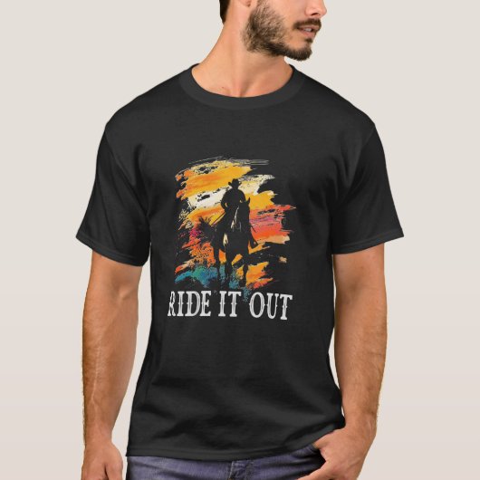 Grappige rit uit - Paardrijden T-shirt (Voorkant)