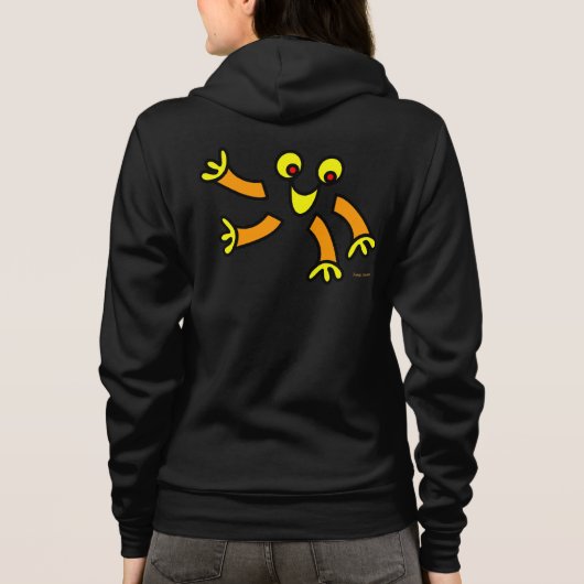 grappige ritssluiting hoodie (Achterkant)