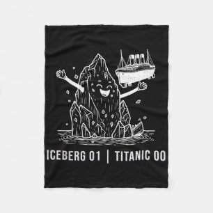 Grappige Rms Titanic Ijsberg Cruiseschip Grap Mens Fleece Deken